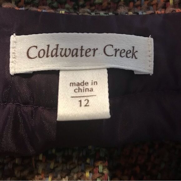 Coldwater Creek Blazer Women’s Size 12 Multi-Colored Tweed 3/4 Sleeve - Picture 8 of 8